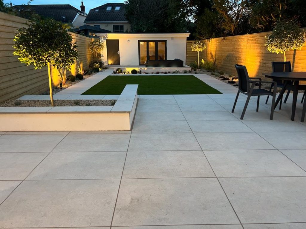 tiered porcelain terraces